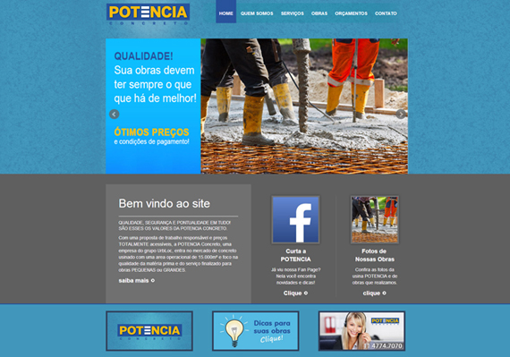 Site Potencia Concreto